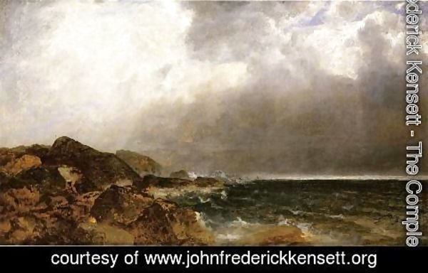 John Frederick Kensett - Point of Rocks, Newport