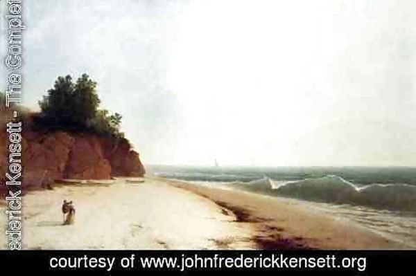 John Frederick Kensett - Coast Scene with Figures