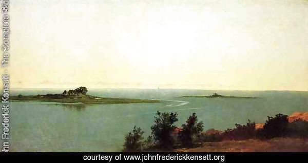 Fish Island from Kensetts Studio on Contentment Island