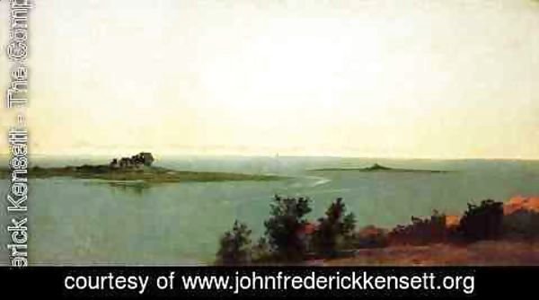 John Frederick Kensett - Fish Island from Kensetts Studio on Contentment Island