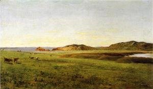 John Frederick Kensett - Landscape with Sea, Paradise Rocks, Newport, Rhode Island