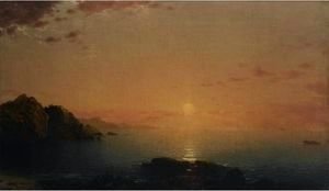 John Frederick Kensett - Coastal Sunset