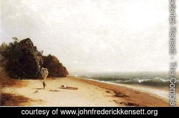 John Frederick Kensett - Beach at Newport