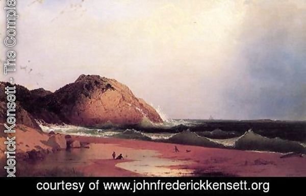 John Frederick Kensett - Eagle Rock, Manchester, Massachusetts I