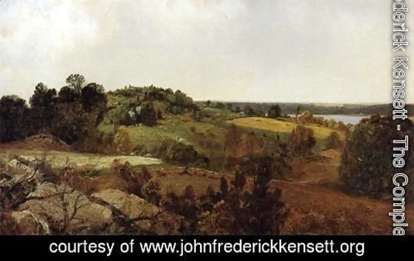 John Frederick Kensett - View of Rhode Island
