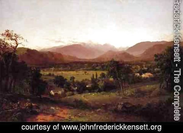 John Frederick Kensett - The White Mountains - From North Conway