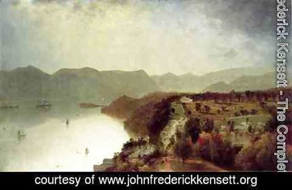 John Frederick Kensett - View from Cozzens Hotel near West Point