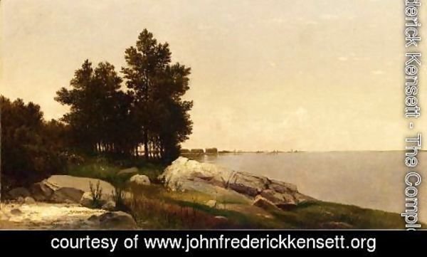 John Frederick Kensett - Study on Long Island Sound at Darien, Connectucut
