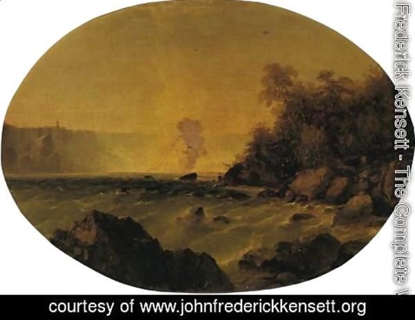 John Frederick Kensett - A View of Niagara Falls