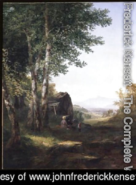 John Frederick Kensett - A View of Mansfield Mountain 1849