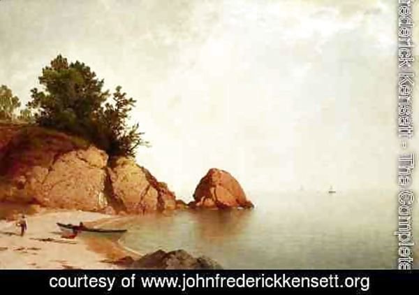 John Frederick Kensett - Beach at Newport 1869-1872