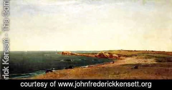 John Frederick Kensett - Coast at Newport 1869