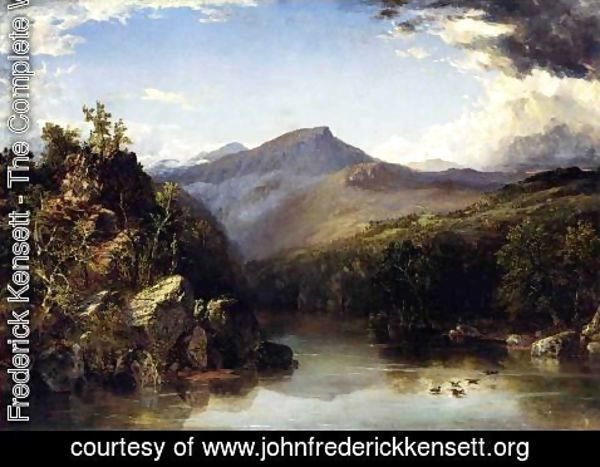 John Frederick Kensett - Landscape (aka A Reminiscence of the White Mountains) 1852