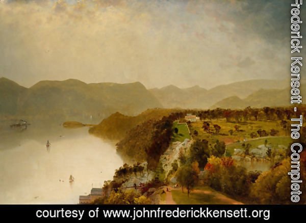 John Frederick Kensett - View from Cozzen's Hotel near West Point, N.Y.