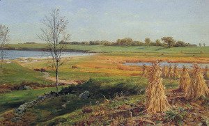 John Frederick Kensett - Connecticut Shoreline In Autumn