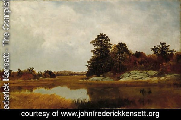 John Frederick Kensett - October In The Marshes